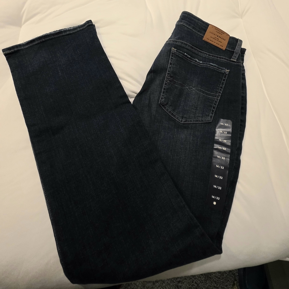 Lucky Brand Sweet Straight Jeans – Women’s Size 14/32 – Dark Wash – NWT